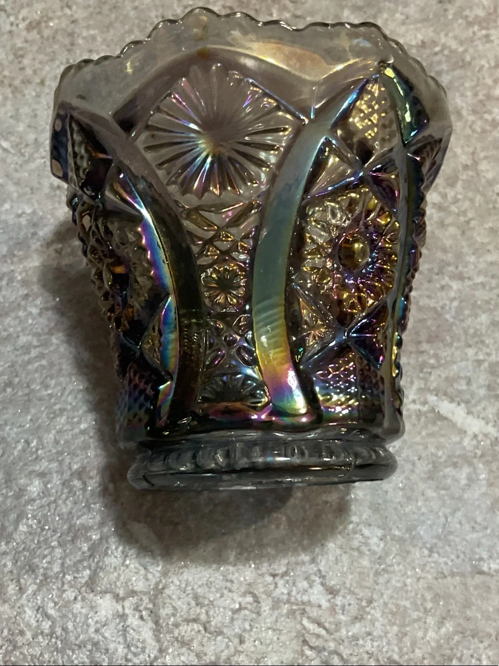 Imperial Glass iridescent glass